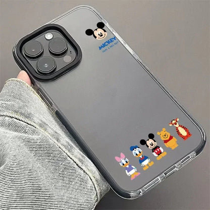 Mickeyy Minniee Mouse Donald Duck Friend Phone Case For iPhone 14 12 13 11 15 Pro Max XR XS MAX 7 8 PLUS Cartoon Cover