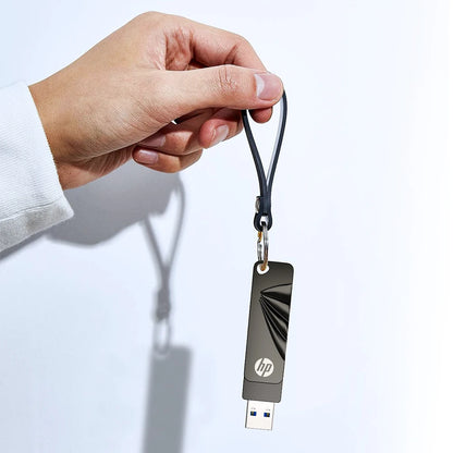 HP USB3.2 Flash Drive 32GB 64GB High Speed USB Sticks 128GB 256GB External Storage Metal Pendrive
