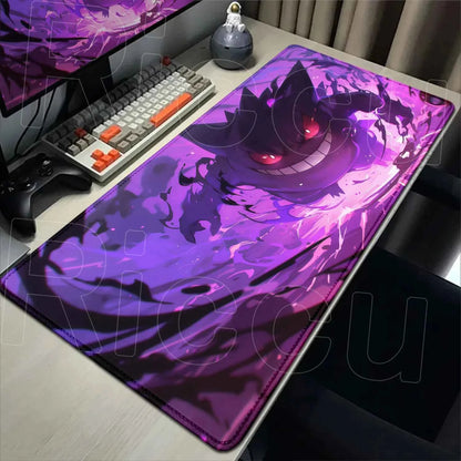 2026 New P-pokemon Gengar Wallpaper Cool Mouse Pad Gaming Large Anime Desk Keyboard Mats Non-slip Rubber Speed E-sports Mousepad