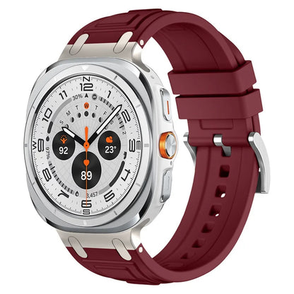 For Galaxy Watch7 Ultra Strap Armor Silicone Strap Waterproof BAND For Sanmsung Galaxy Watch 7Ultra 47mm Sport Strap Wristband