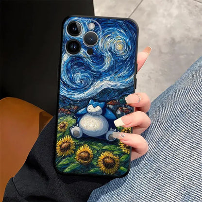 Premium Protective Funda Phone Case – Compatible with Apple iPhone Models XR, XS Max, 7, 8, 11, 12, 13, 14, 15 Pro, 16, 17 Pro Max – Stylish Gengar Pokémon Design