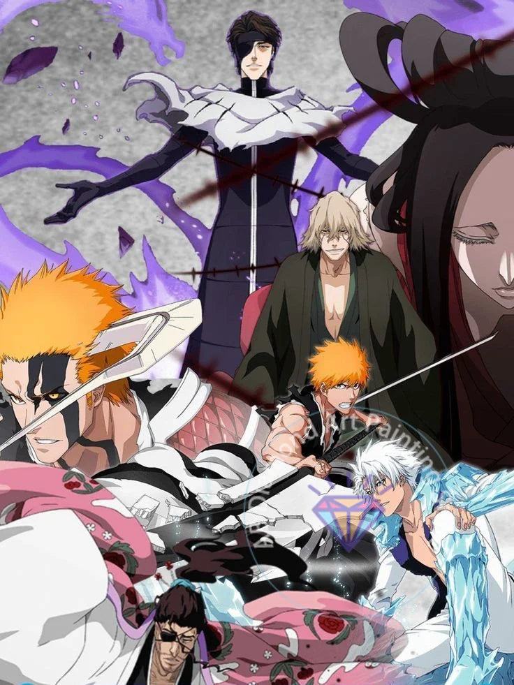 B-Bleach Anime Diamond Painting Kit 5D DIY Diamond Embroidery Handmade Art Children's Exquisite Gift Crafts Home Decoration