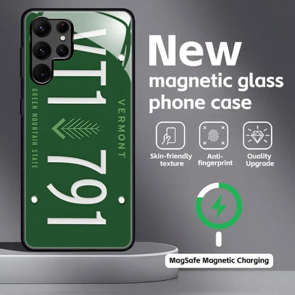 License Plate Magnetic Case for Samsung Galaxy