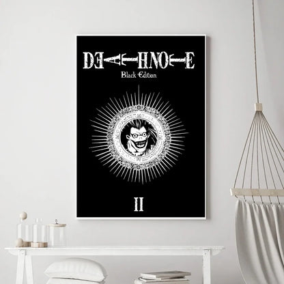 Hot Anime Death Note Poster Prints Poster Wall Painting Bedroom Living Room Wall Bar Restaurant Sticker Small