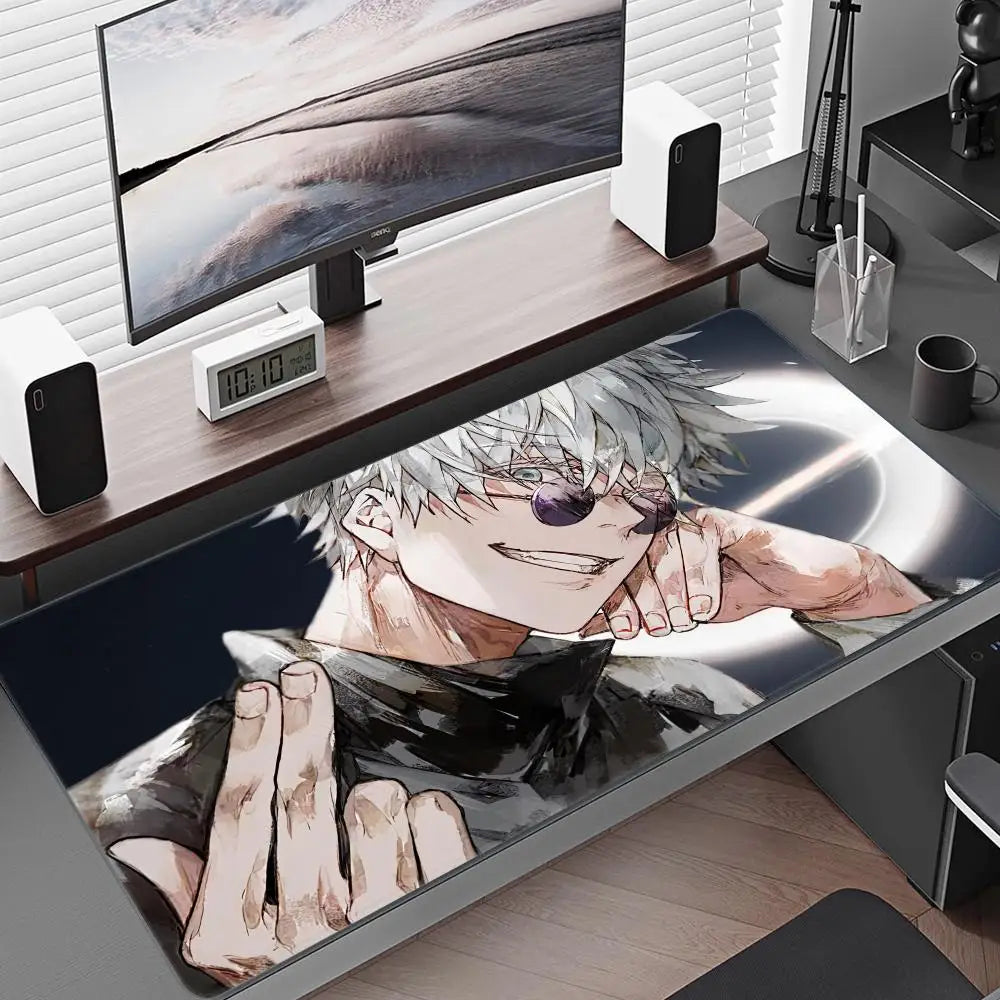Satoru Gojo Anime Boy Mousepad Anime Mouse Pad Gamer XL Computer HD Home Mousepad XXL Mouse Mat Non-Slip