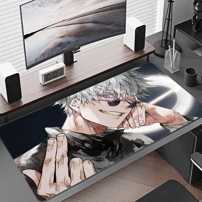 Satoru Gojo Anime Boy Mousepad Anime Mouse Pad Gamer XL Computer HD Home Mousepad XXL Mouse Mat Non-Slip