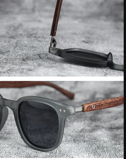 Men’s Vintage PC Frame Sunglasses - Classic Brand Driving Eyewear with Coating Lens