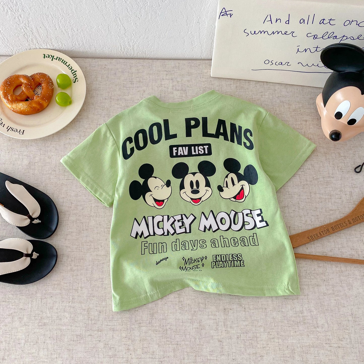 Fashion Casual T-shirt Children's Clothing Printed Cartoon Kids Short Sleeve Tops Tees Boutique Boys Girls Clothes O-neck Tshirt