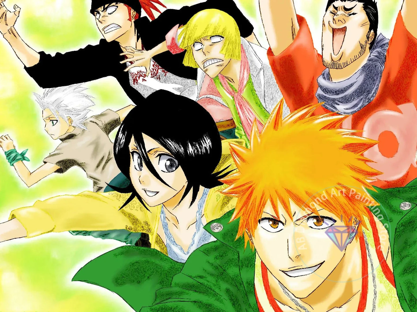 B-Bleach Anime Diamond Painting Kit 5D DIY Diamond Embroidery Handmade Art Children's Exquisite Gift Crafts Home Decoration