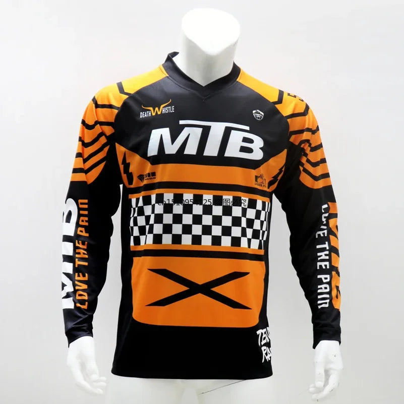 Quick Dry Summer MTB Jersey Short Sleeve Downhill T Shirt Cycling Motocross DH Wear BMX Mountain Bike Clothing