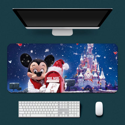 Cute Cartoon Mickey Minnie Mousepad HD Printing Computer Gamers Locking Edge Non-slip Mouse Pad XXL90x40cm Keyboard PC Desk Pad
