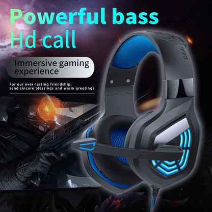 G7 Gaming Headset With Noise-cancelling Microphone Surround Sound 3.5mm Wired LED Lights Gaming Headset For Gamers PC Laptop