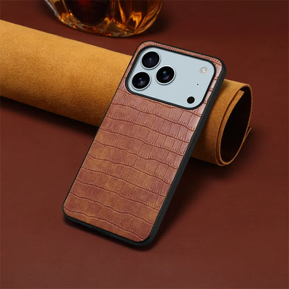 For iPhone 17 Air 17Pro Max Luxury PU Leather Phone Back Case Cover for iPhone 17 17Air 17 Pro Max Shockproof Bumper Coque