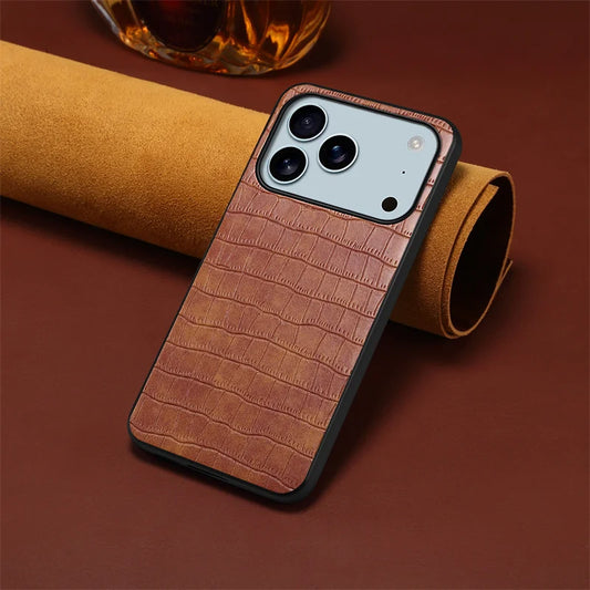 For iPhone 17 Air 17Pro Max Luxury PU Leather Phone Back Case Cover for iPhone 17 17Air 17 Pro Max Shockproof Bumper Coque
