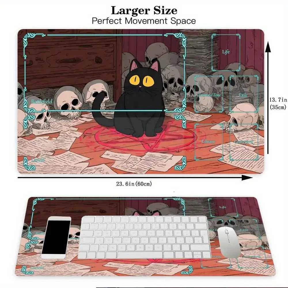 Cut cat Mouse Pad The Magic Gathering Playmat Mousepad for MTG TCG Office Desk Mat for Work Game Mini PC Laptop Cute Rug Carpet