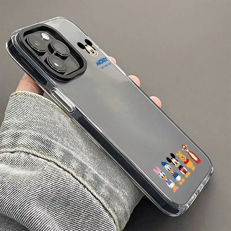 Mickeyy Minniee Mouse Donald Duck Friend Phone Case For iPhone 14 12 13 11 15 Pro Max XR XS MAX 7 8 PLUS Cartoon Cover