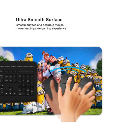 Cartoon Anime M-Minions Mouse Pad Mouse Gamer Gaming Pad Office Accessories for Desk Mat Mousepad Mats Keyboard Mause Carpet Com