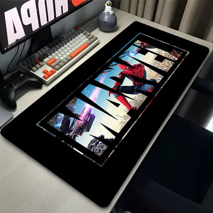 Spider-Man Mouse Pad Laptop HD Anime XXL Keyboard Pad Gamer Cabinet Mousepad PC Gaming Accessories Desk Mat Rubber Carpet