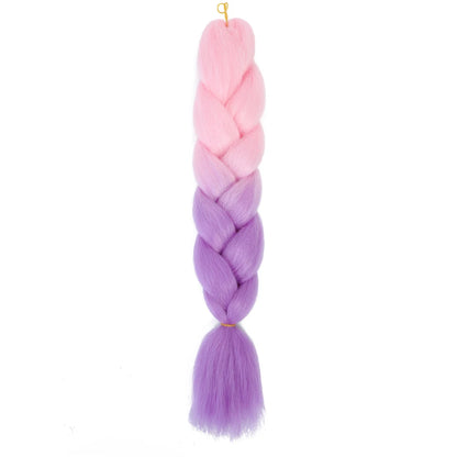 AZQUEEN 24 Inch Jumbo Braids Extensions Synthetic Braiding Hair Afro Ombre Color kanekalon Hair for Children Braid