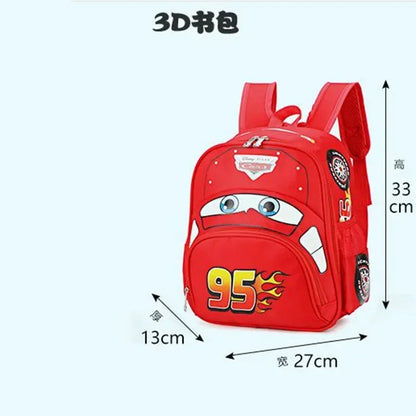 Hot kindergarten cartoon 95 car Travel bag 3D waterproof  boys 2-5 years old children backpack