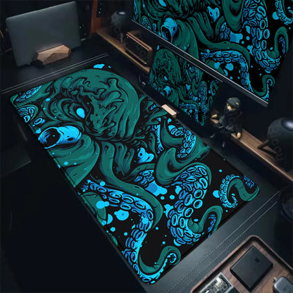 Octopus Monster Mouse Pad Large Size Gamer Keyboard Desk Mats Computer Table Gaming Mat XXL Extended Mausepad Office Accessories