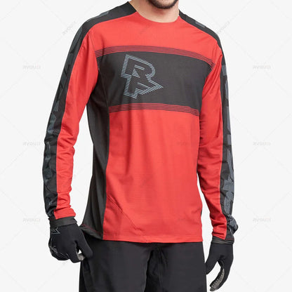 RACE FACE-Motocross Jersey for Men, DH MOTO, MTB, MX Downhill Jersey, Off Road Mountain Spexcel Enduro