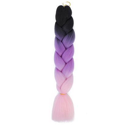 AZQUEEN 24 Inch Jumbo Braids Extensions Synthetic Braiding Hair Afro Ombre Color kanekalon Hair for Children Braid