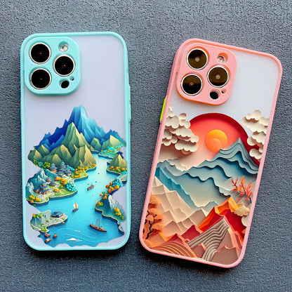 Printing Landscape Phone case For iPhone 15 14 7 8 Plus XS X XR 14 13