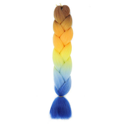 AZQUEEN 24 Inch Jumbo Braids Extensions Synthetic Braiding Hair Afro Ombre Color kanekalon Hair for Children Braid