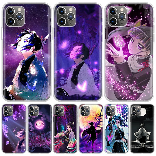 Demon😈Slayer Phone Case For Apple iPhone 15 14  Soft Shell