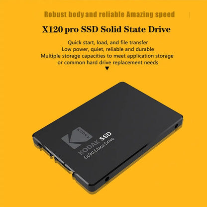 Disco duro Kodak X120 PRO SSD HDD 2,5, disco duro SSD 120GB 1TB 512GB 128GB 256GB HD SATA, disco duro interno para ordenador portátil