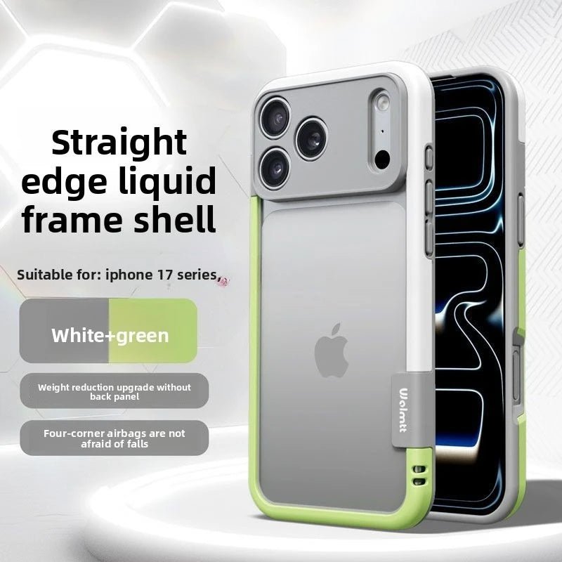 Vibrant Silicone Edge Bumper Case for iPhone 17 Pro Max Air 16 15 14 Plus 13 12 5G - Lens Protection Shockproof Cover