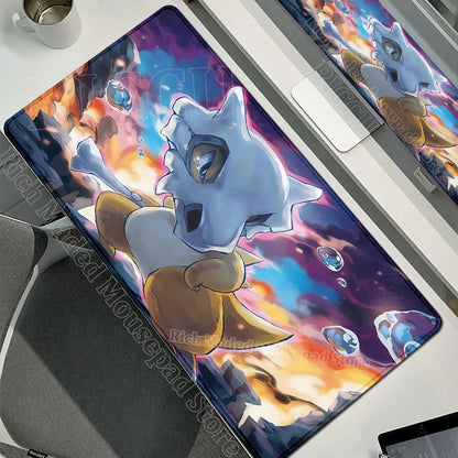 Kawaii Cubone Large Mouse Pad Gamer XXL Pc Keyboard Mouse Mat Tapis Souris Gaming HD P-Pokemons Rubber Mousepad Desk Accessories