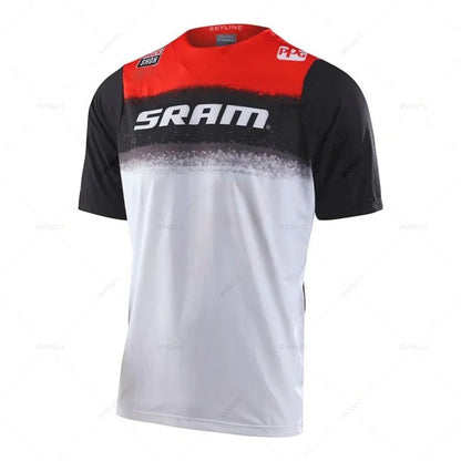 Cycling Bike Shirts New Sram Downhill Jerseys Long Short Sleeves MTB Offroad DH Motorcycle Jersey Motocroswear Bicycle Clothing