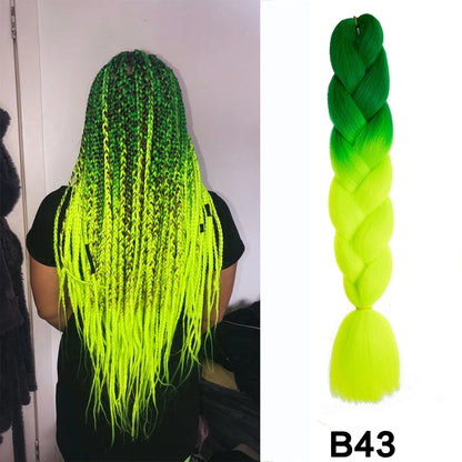 Jumbo Braiding Hair Synthetic Crochet Braids Hair Knotless Braids For Box Braids Senegales Tribal Braids Yaki Hair Extensions