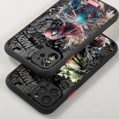 Marvel heroes phone cases for Apple iPhone 11 SE 8 14 12 Pro 15 7 Plus 13 Mini XS Max XR Luxury Matte Back Covers