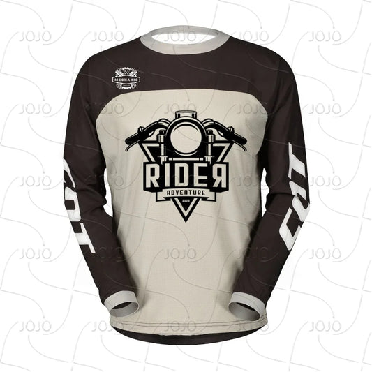 MTB DH T-shirt, Motorcycle BMX Endurance Sweatshirt, Mountain Bike, Men's Off-road Motorcycle, Quick Drying Long Sleeved Jersey