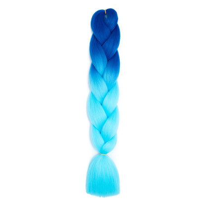AZQUEEN 24 Inch Jumbo Braids Extensions Synthetic Braiding Hair Afro Ombre Color kanekalon Hair for Children Braid