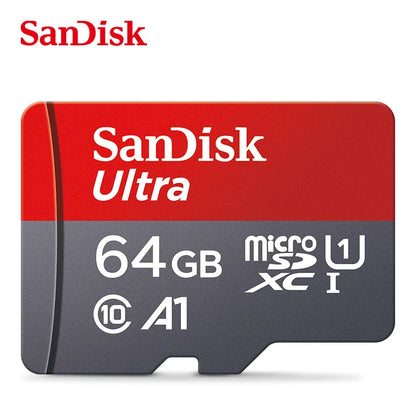 100% Original SanDisk Memory Card 128GB 64GB 32GB A1 Micro SD Card Class 10 UHS-1 TF Flash Card for Samrtphone/PC