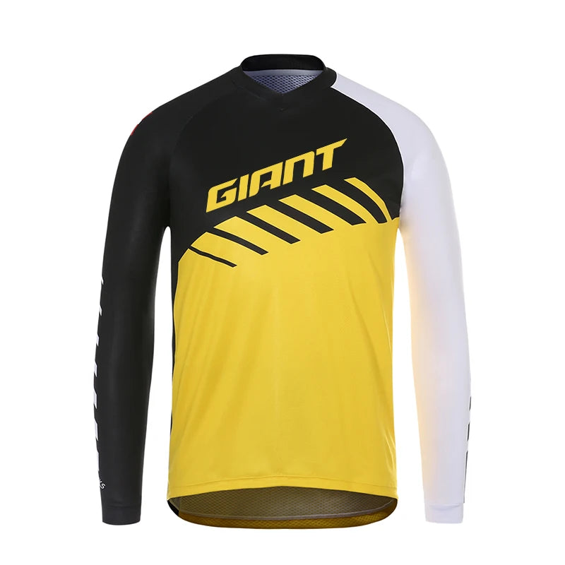 Off-road Endurance Downhill Jersey MTB Bicycle Shirt BMX Mountain Bike Sweatshirt Breathable Quick-Drying Shirt