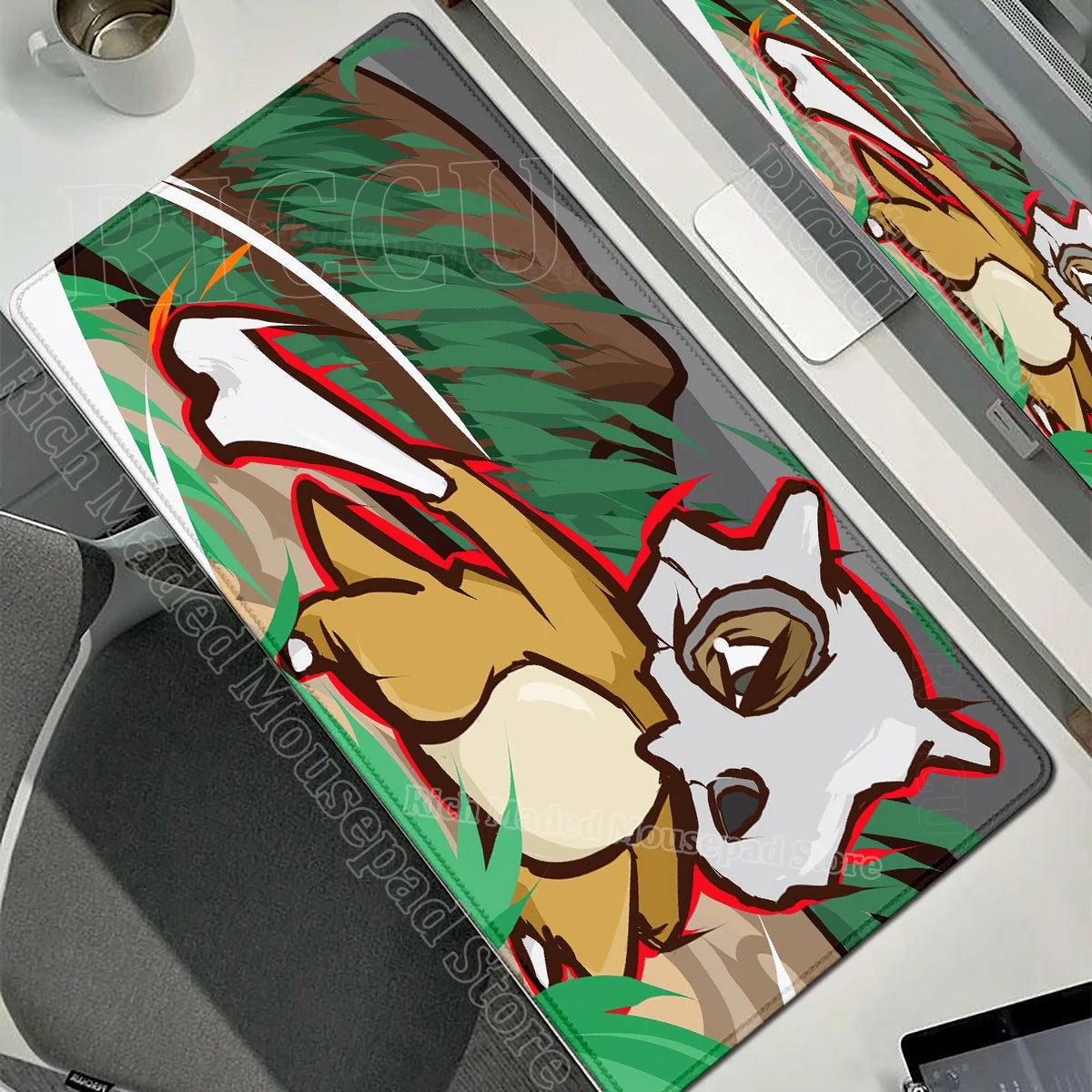 Kawaii Cubone Large Mouse Pad Gamer XXL Pc Keyboard Mouse Mat Tapis Souris Gaming HD P-Pokemons Rubber Mousepad Desk Accessories