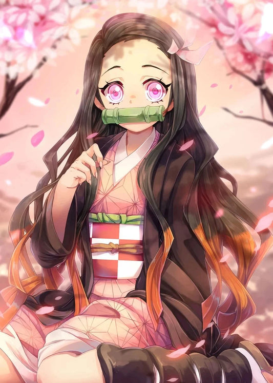 Demon Slayer 5D Diamond Painting Kamado-Nezuko Diamond Embroidery Full Diamond Mosaic DIY Rengoku Kyoujurou Decorative Painting