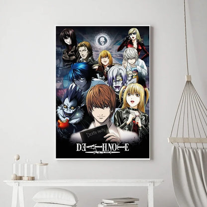 Hot Anime Death Note Poster Prints Poster Wall Painting Bedroom Living Room Wall Bar Restaurant Sticker Small