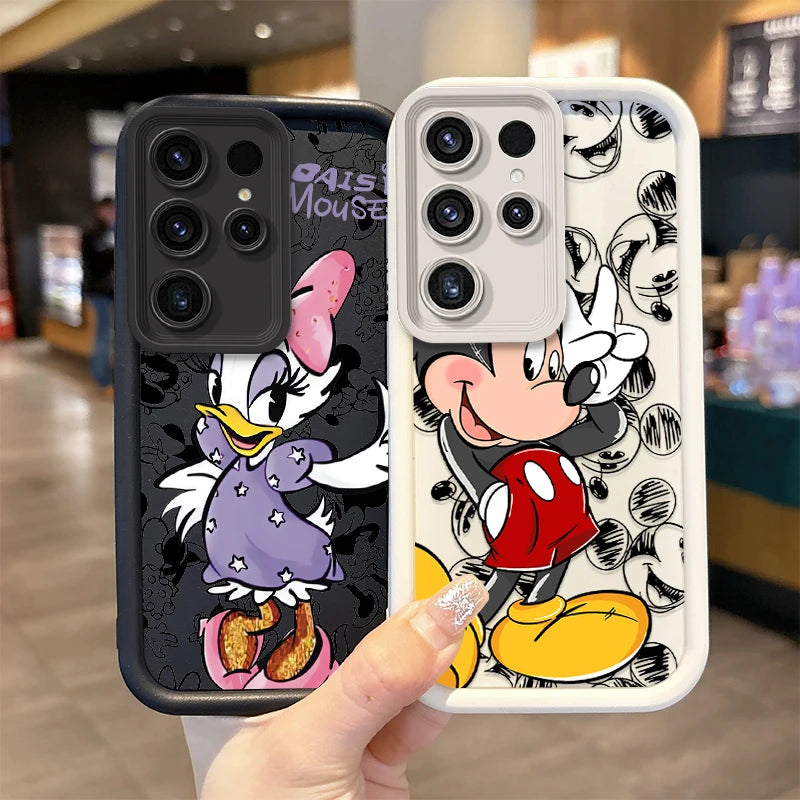 Fundas de teléfono con personajes de dibujos animados de Mickeyy para Samsung Galaxy A31 A30 A24 A23 A22 A21S A20S A20 A14 A13 5G A12 4G A11 A10S A05 A05S A04 A03