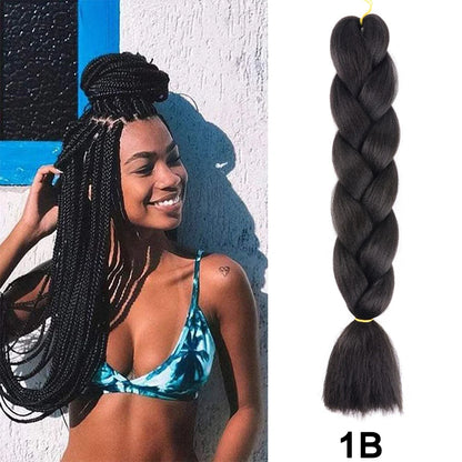 Jumbo Braiding Hair Synthetic Crochet Braids Hair Knotless Braids For Box Braids Senegales Tribal Braids Yaki Hair Extensions
