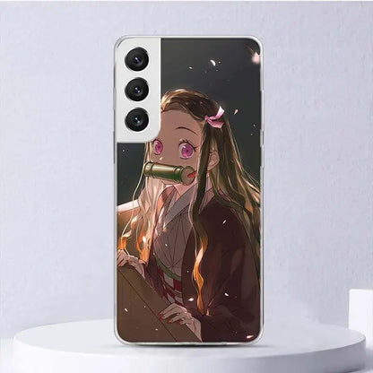 Demon😈Slayer Soft Case For Samsung Galaxy S24 S23 S22 S21 Ultra S20 FE S10 Plus Phone Cover S9 S8 + S10E Funda