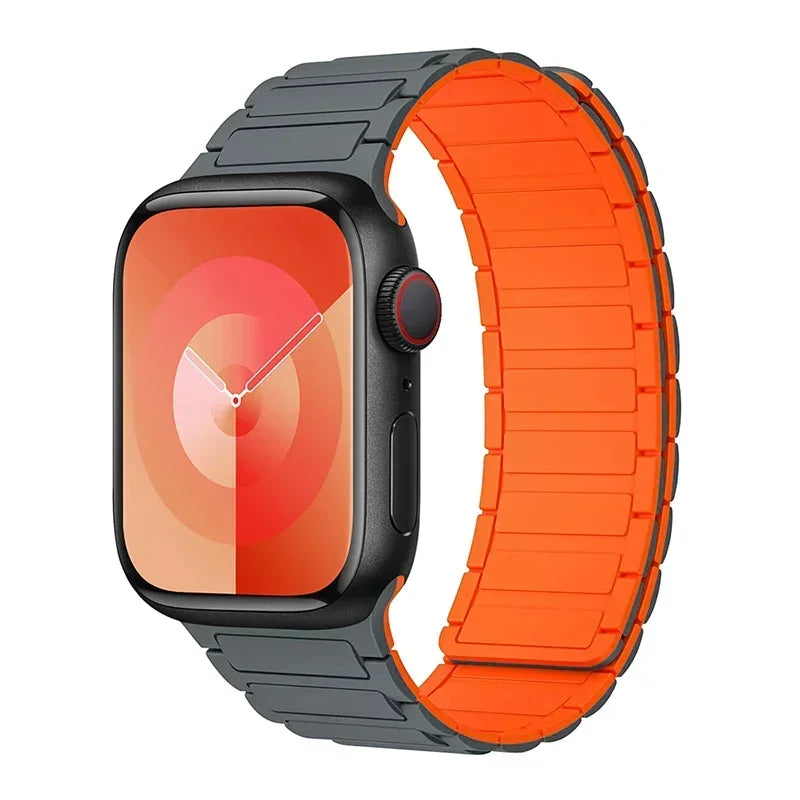 Magnetic Sports Band for Apple Watch Ultra 2 49mm 45mm 44mm 42mm 38 40 41mm Silicone Strap for IWatch Series Ultra 2 9 8 7 6 5 4