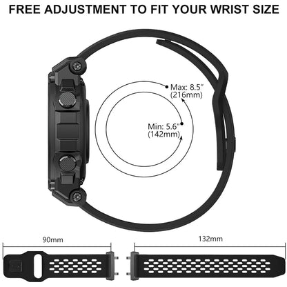 Soft Breathable Silicone Strap For Amazfit T-REX 3 2 Sports Bracelet Watchband For Xiaomi Huami Amazfit Watch T-REX Wrist Band