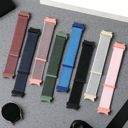 Band For Samsung Galaxy Watch 7/6/4/classic/5 pro 44mm 40mm wrist No Gaps Nylon sport loop correa bracelet Galaxy Watch 7 Strap