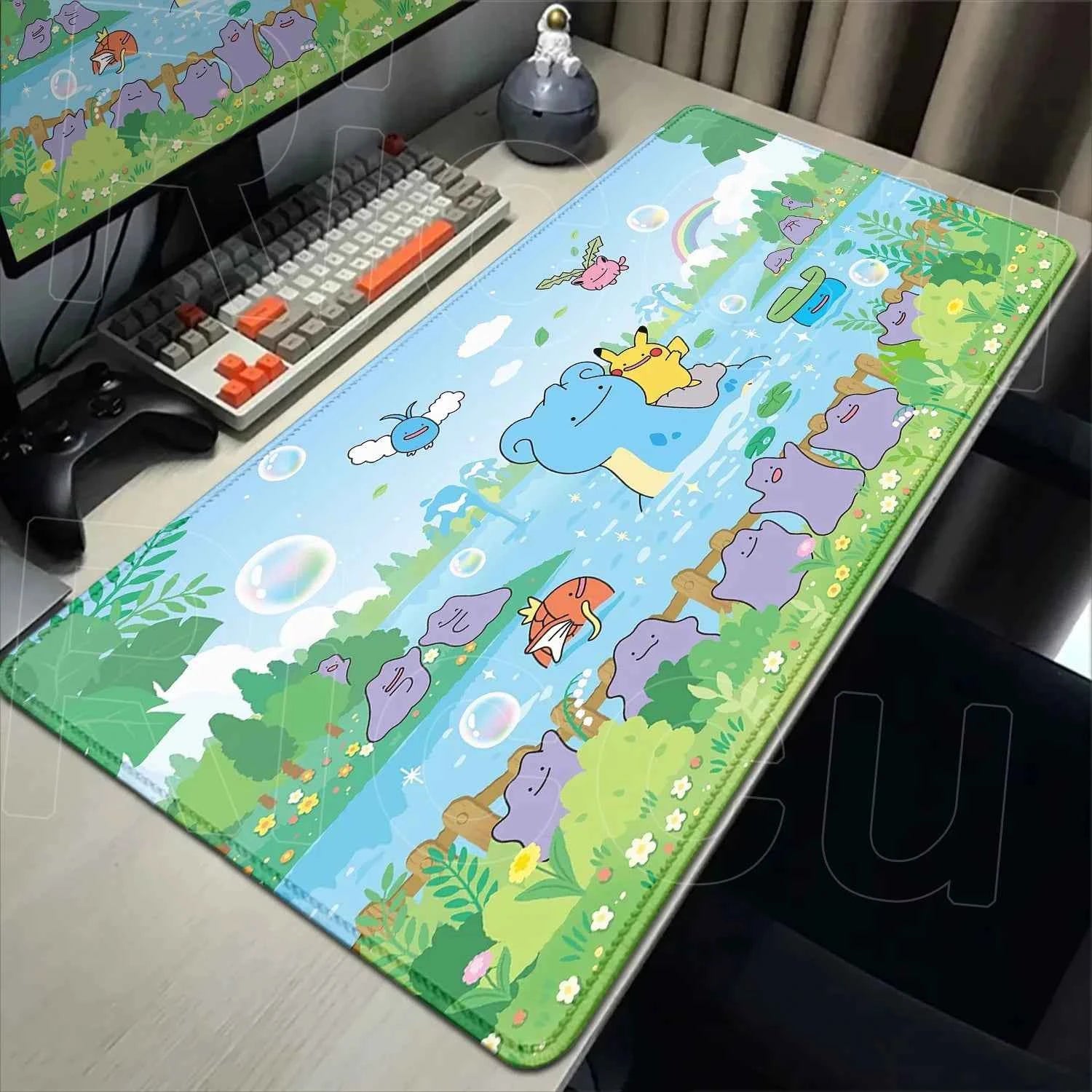 2026 New P-pokemon Gengar Wallpaper Cool Mouse Pad Gaming Large Anime Desk Keyboard Mats Non-slip Rubber Speed E-sports Mousepad
